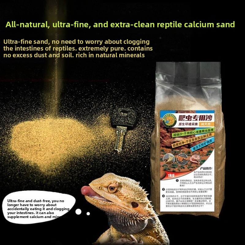 Calcium Powder Reptile - Arena de Calcio para Reptiles, Sustrato