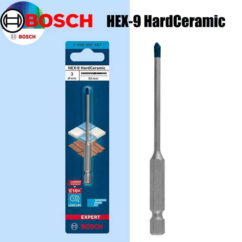 Ceramic Tile Floor - Brocas de cerámica dura BOSCH Hex-9