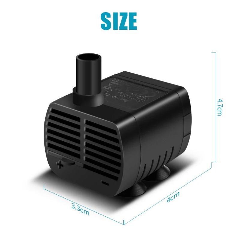 Bomba de agua USB silenciosa p - Terrarium Fogger Ultrasonic reseña y precio